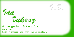 ida dukesz business card